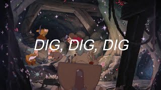 Snow White and the Seven Dwarfs  DigADig Dig  HeighHo Lyrics [upl. by Arly25]