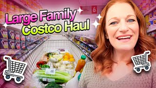 LARGE FAMILY COSTCO HAUL [upl. by Ayama]