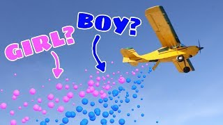 1500 BALLS DROP Airplane Gender Reveal BOY or GIRL [upl. by Selim468]