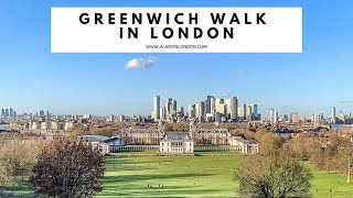 GREENWICH WALK IN LONDON  SelfGuided Greenwich Walking Tour [upl. by Attenra]