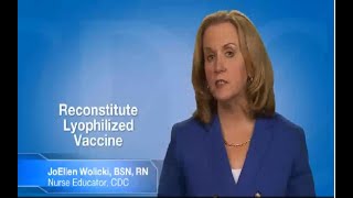 Reconstitute Lyophilized Vaccine [upl. by Lyndsey]