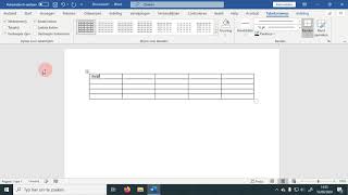 Eenvoudige tabel maken en aanpassen in Word [upl. by Caldeira]
