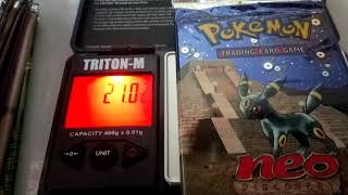 Weighing all WOTC Pokemon Booster Packs [upl. by Norehs]