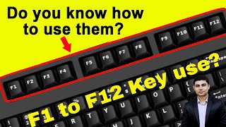 What are the use of Function Keys F1 to F12 on the Keyboard   function keys windows 10 settings [upl. by Htebazle404]