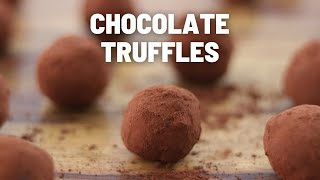 Easy Chocolate Truffles Recipe Shorts [upl. by Ulysses]