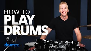 How To Play Drums Beginner Drum Lesson [upl. by Lednyc896]