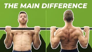 CHIN UPS vs PULL UPS — The Difference Muscles Worked and Benefits [upl. by Atena]