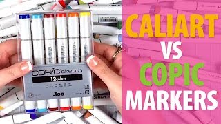 Caliart vs Copic Markers [upl. by Gnov330]