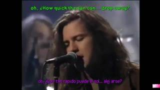 Black  Pearl jam letra español  Ingles [upl. by Pentha]