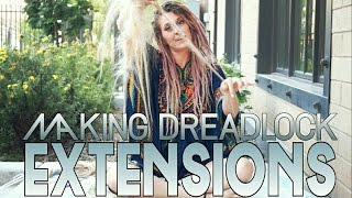 How To Make Dreadlock Extensions [upl. by Enoved2]