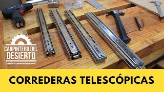 Tipos e Instalación de correderas telescopicas [upl. by Naras349]