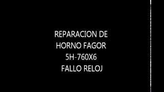 Reparacion Horno FAGOR 5H 760x5 [upl. by Schaper]