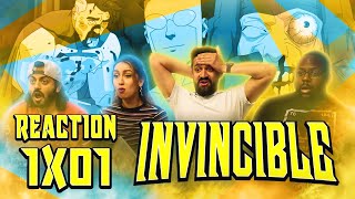 Invincible  1x1 Its About Time  Group Reaction [upl. by Ecirpak]