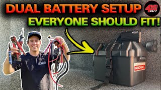 SIMPLE AFFORDABLE Dual battery setup that works EASY DIY 12V tips you’ve NEVER seen before [upl. by Imeka]