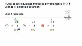 Ejercicios resueltos de algoritmo estándar  Khan Academy en Español [upl. by Alguire]