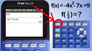 Evaluate Functions at Given Values using the TI84 Plus CE [upl. by Janus]