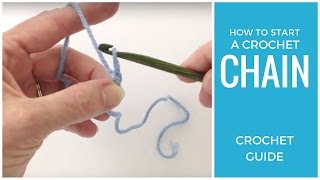 How to Start a Crochet Chain [upl. by Enavi931]