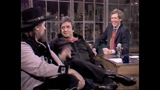 Johnny Cash amp Waylon Jennings Collection on Letterman 19831995 [upl. by Brock]