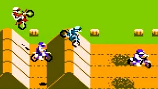 Excitebike NES Playthrough  NintendoComplete [upl. by Daniella]