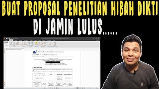 TIPS MENULIS PROPOSAL HIBAH PENELITIAN DIKTI  DIJAMIN LULUS [upl. by Buseck]