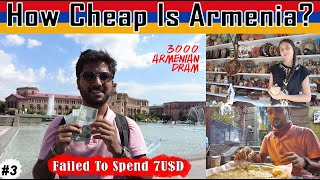 Spending ₹500 In Armenia 🇦🇲  Couldnt Spend more than 6 in one day in Yerevan [upl. by Konstantin]