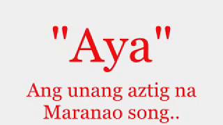 Aya  Mally Lyric Video [upl. by Asil]