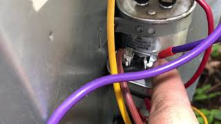 Splitting AC Condenser Dual Capacitor with a Single Fan Capacitor [upl. by High865]