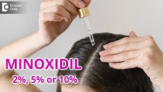 Should I use 2 5 or 10  Minoxidil solution  Dr Deepak P Devakar  Doctors Circle [upl. by Einhapets]