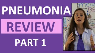 Pneumonia Symptoms Pathophysiology Nursing  Respiratory Disorders NCLEX Lecture Part 1 [upl. by Acissev556]