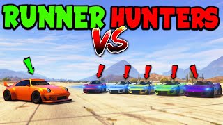 Comet Retro VS 5 Hunters GTA 5 Manhunt [upl. by Annirak]