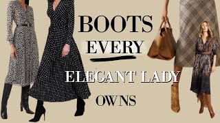 5 CLASSIC Boots for Ladies FALL amp AUTUMN [upl. by Adnileb793]