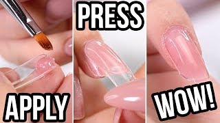 Easy PolyGel Nails Using Dual Forms [upl. by Odrareg]