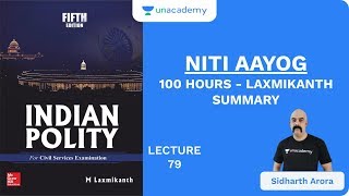 L79 Niti Aayog  100 Hours  Laxmikanth Summary  UPSC CSEIAS 2020  Sidharth Arora [upl. by Sosthena]