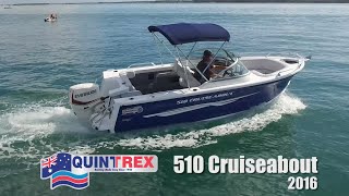 Boat Reviews on the Broadwater  2016 Quintrex 510 Cruiseabout Bowrider [upl. by Crompton895]