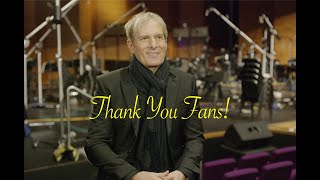 Michael Bolton  A Message To The Fans Welcome [upl. by Enialedam749]