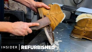 How Ugg Boots Are Professionally Restored  Refurbished [upl. by Lenhard]