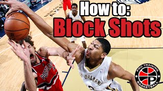 How to Block Shots  Become a Better Defender  Pro Training Basketball [upl. by Lalat890]