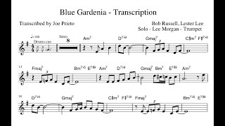 Lee Morgan  Blue Gardenia Transcription [upl. by Bliss]