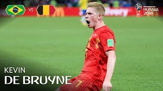 Kevin DE BRUYNE Goal – Brazil v Belgium – MATCH 58 [upl. by Aidnac]