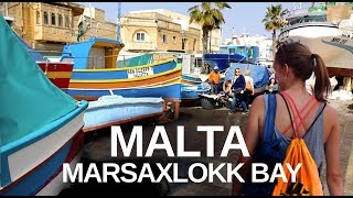 Marsaxlokk Malta Walking Tour  No 1 day trip from Valletta [upl. by Casimir]