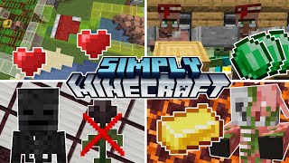 11 Easy Farms for Minecraft 117118  Simply Minecraft Tutorial Recap Java Edition [upl. by Puttergill]