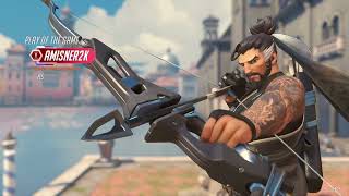 Hanzo Hurriedly Snipes Some Enemies POTG [upl. by Aisak]