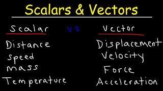 Scalars and Vectors [upl. by Lananna]