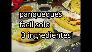 Panqueques RECETA FÁCIL CON 3 INGREDIENTES ¡¡ [upl. by Eikram962]