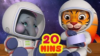 Two Brave Astronauts  పిల్లల కథ  Telugu Stories for Kids  Infobells [upl. by Saticilef]