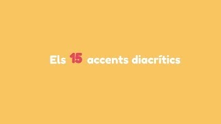 Els 15 accents diacrítics [upl. by Noxaj]