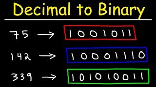 How To Convert Decimal to Binary [upl. by Nnaeiram96]