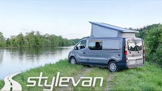 Van aménagé Stylevan EQUINOX II avec lit permanent la nouvelle vidéo 2022 en description 👇 [upl. by Coonan]