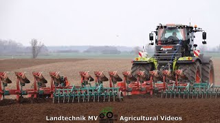 Claas Xerion  Kverneland  Onland Pflügen  Plowing Onland 2021 [upl. by Dino]