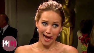 Top 10 Funniest Jennifer Lawrence Moments [upl. by Margarette]